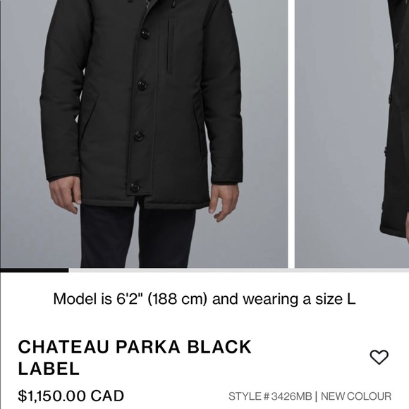 ✨✨SOLD!!✨✨Canada Goose CHATEAU PARKA BLACK LABEL - Picture 3 of 14